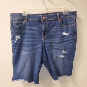 Jordache 18 Distressed‎ Denim Shorts